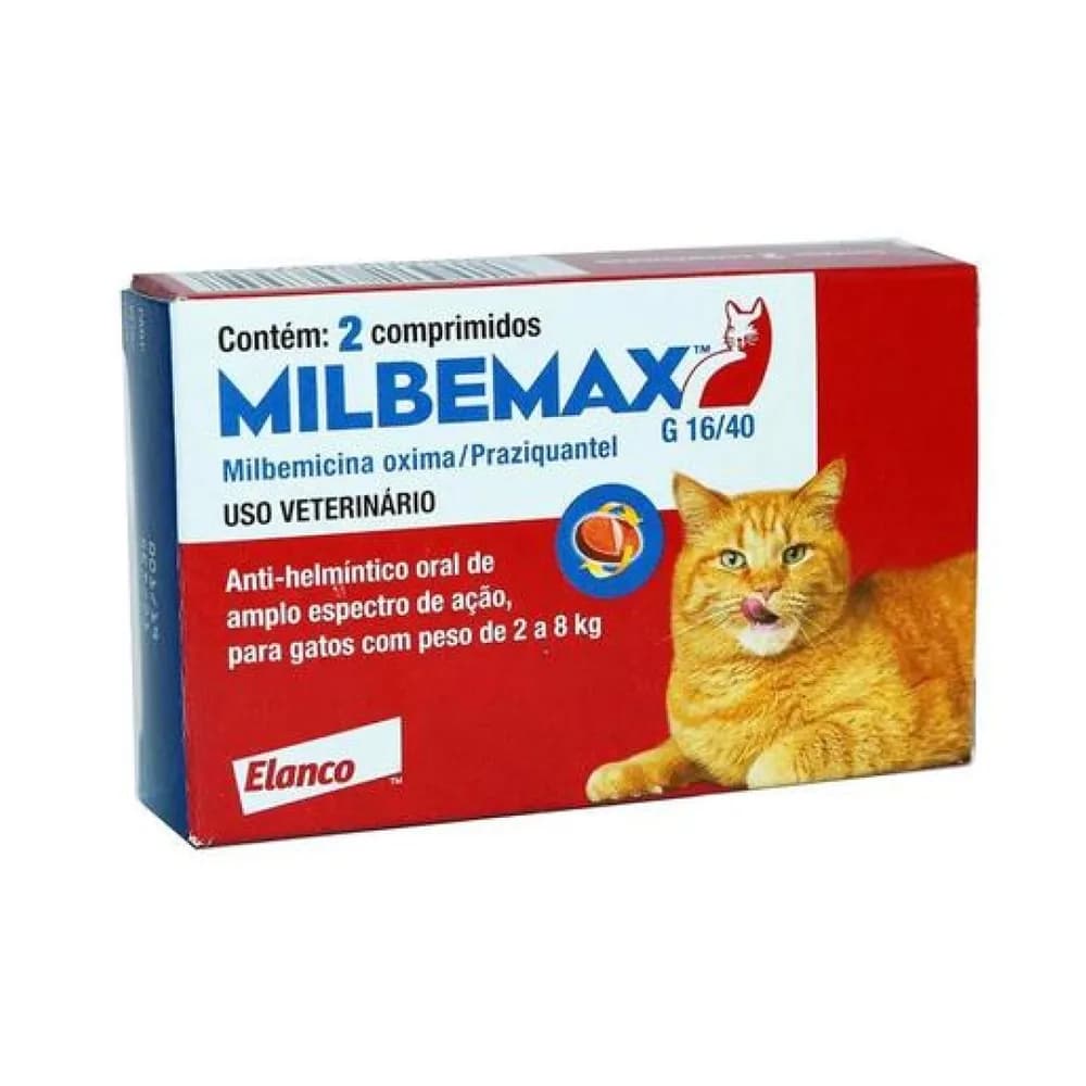 Milbemax gatos 2 kg a 8 kg 2 comprimidos