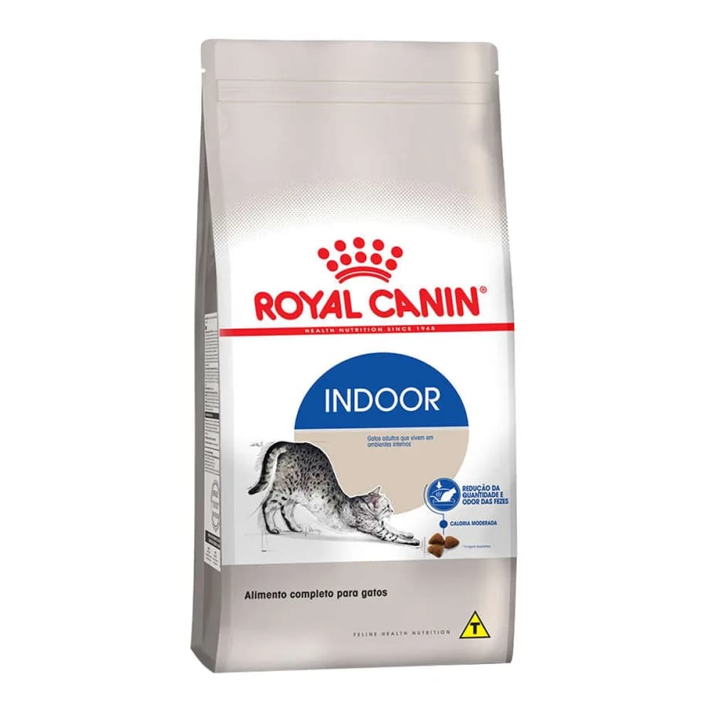 Ração - royal canin indoor - gatos adultos - 1,5 kg