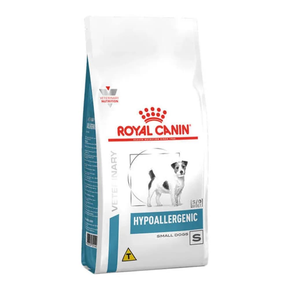 Ração royal canin veterinary hypoallergenic small cães adultos 2kg