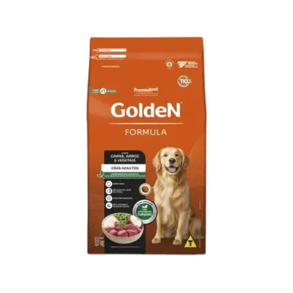 Ração golden - cães - fórmula - carne - adultos / todos 3kg